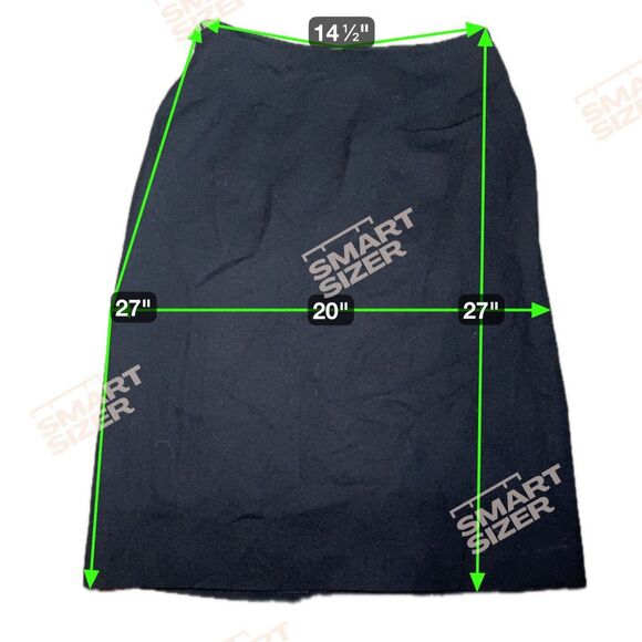 VTG Size 12 Wool Black Office Siren Skirt - Picture 3 of 3